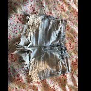 Female jean shorts